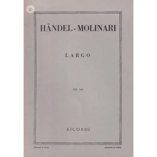 Largo Dall Opera Serse  ( study score )
