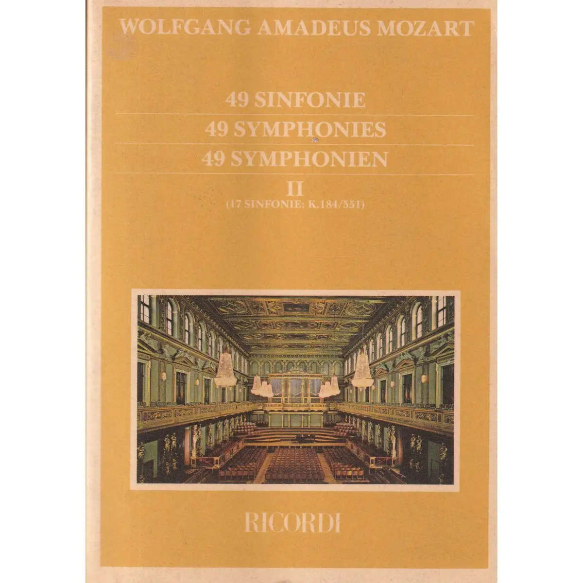 49 Sinfonie - Vol.2 (17 Sinf: Kv 184-551)  ( study score )