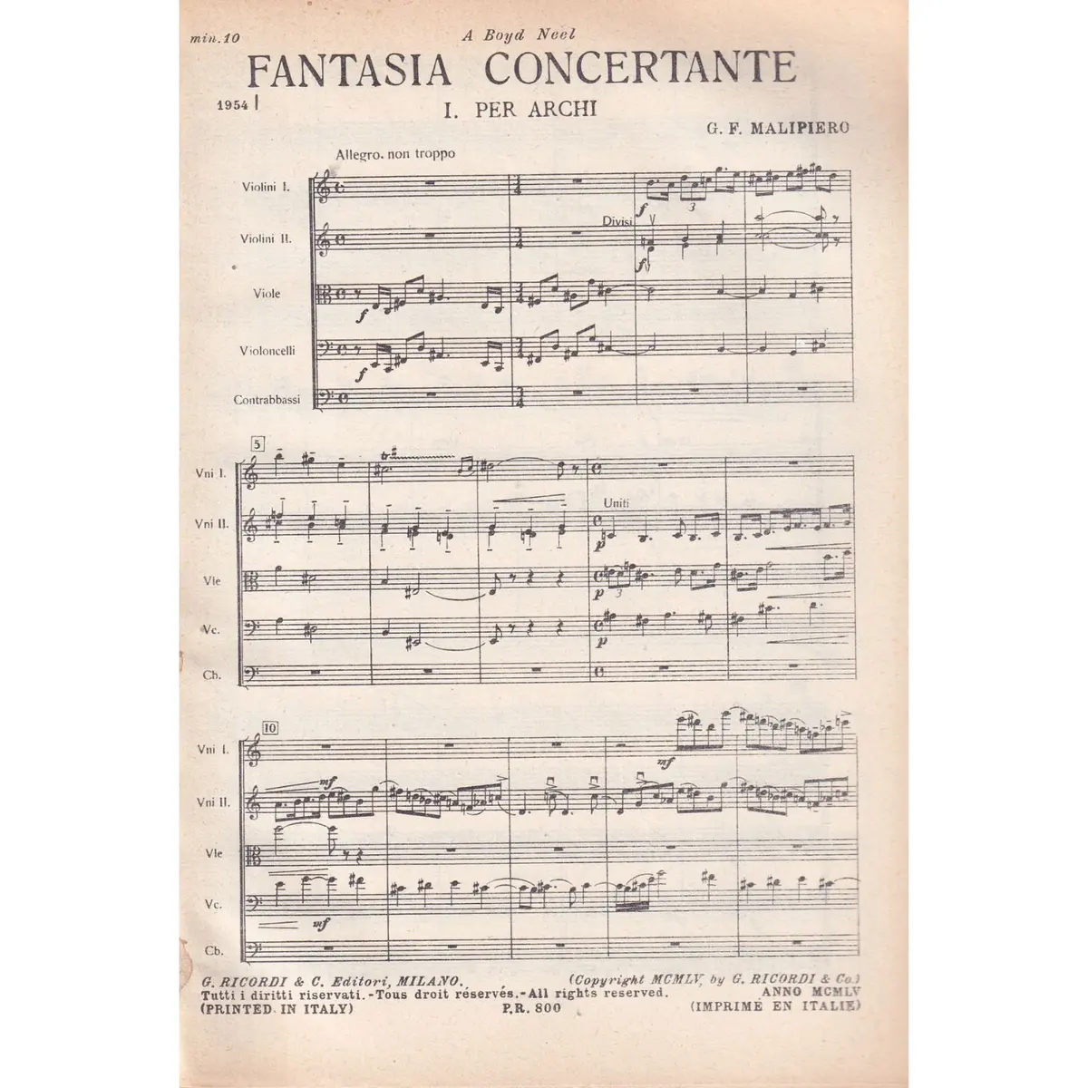 Fantasie Concertanti  ( study score )