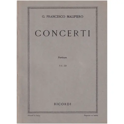 Concerti ( study score )