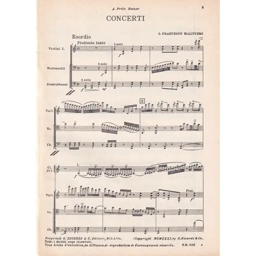 Concerti ( study score )
