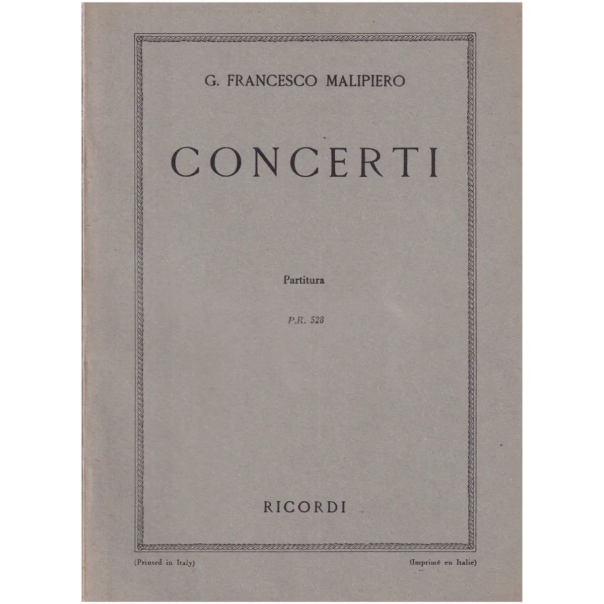 Concerti ( study score )