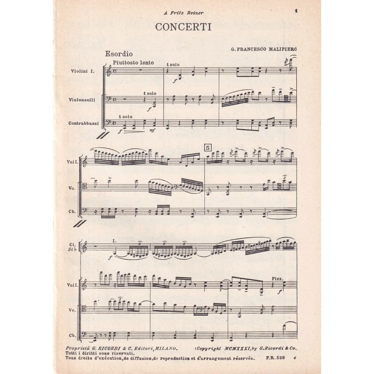 Concerti ( study score )