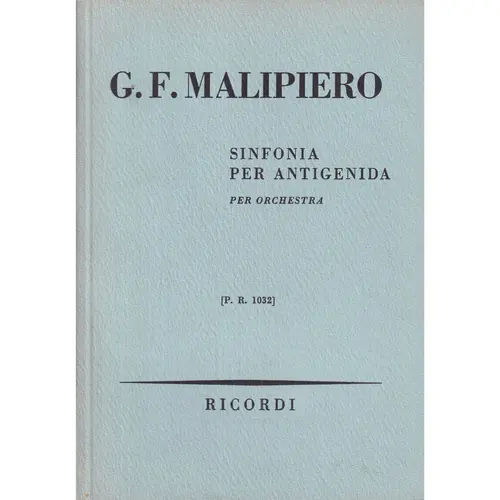 Sinfonia Per Antigenida  ( study score )
