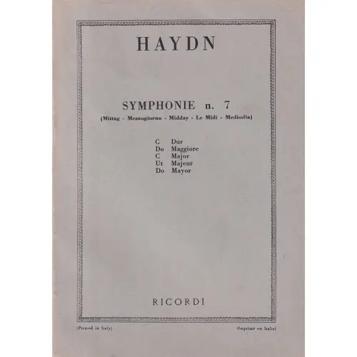 Symphonie N.7 - Mittag -Midday  ( study score )