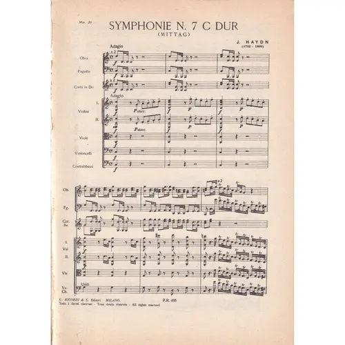 Symphonie N.7 - Mittag -Midday  ( study score )