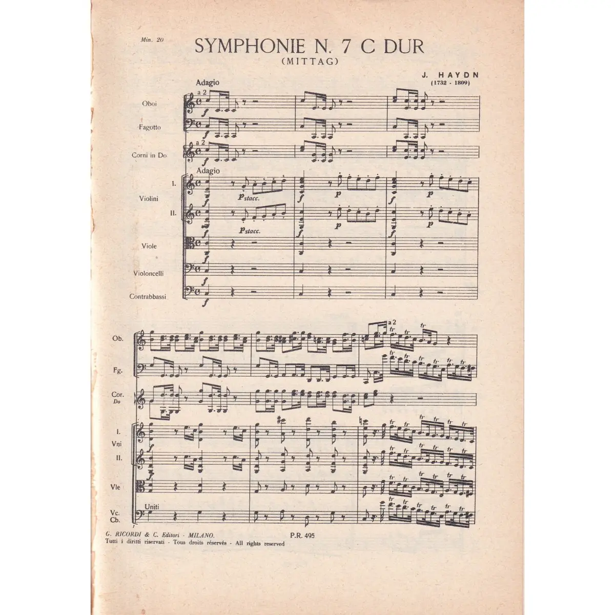 Symphonie N.7 - Mittag -Midday  ( study score )