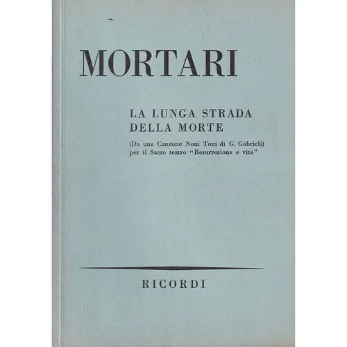 La Lunga Strada Della Morte   ( study score )
