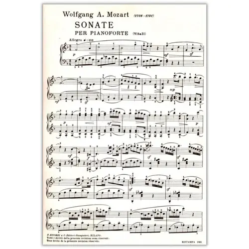Sonata N.6 In Fa Mag - Kv 332 (Rev. Vitali)