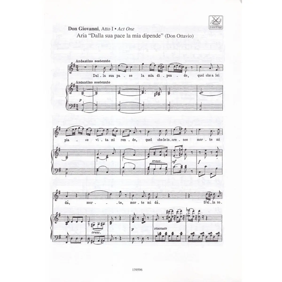 Arias for tenor - Mozart -  Cantolopera