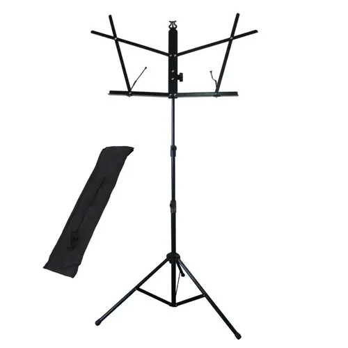 Estante dobrável para partitura S1 York preta com bag