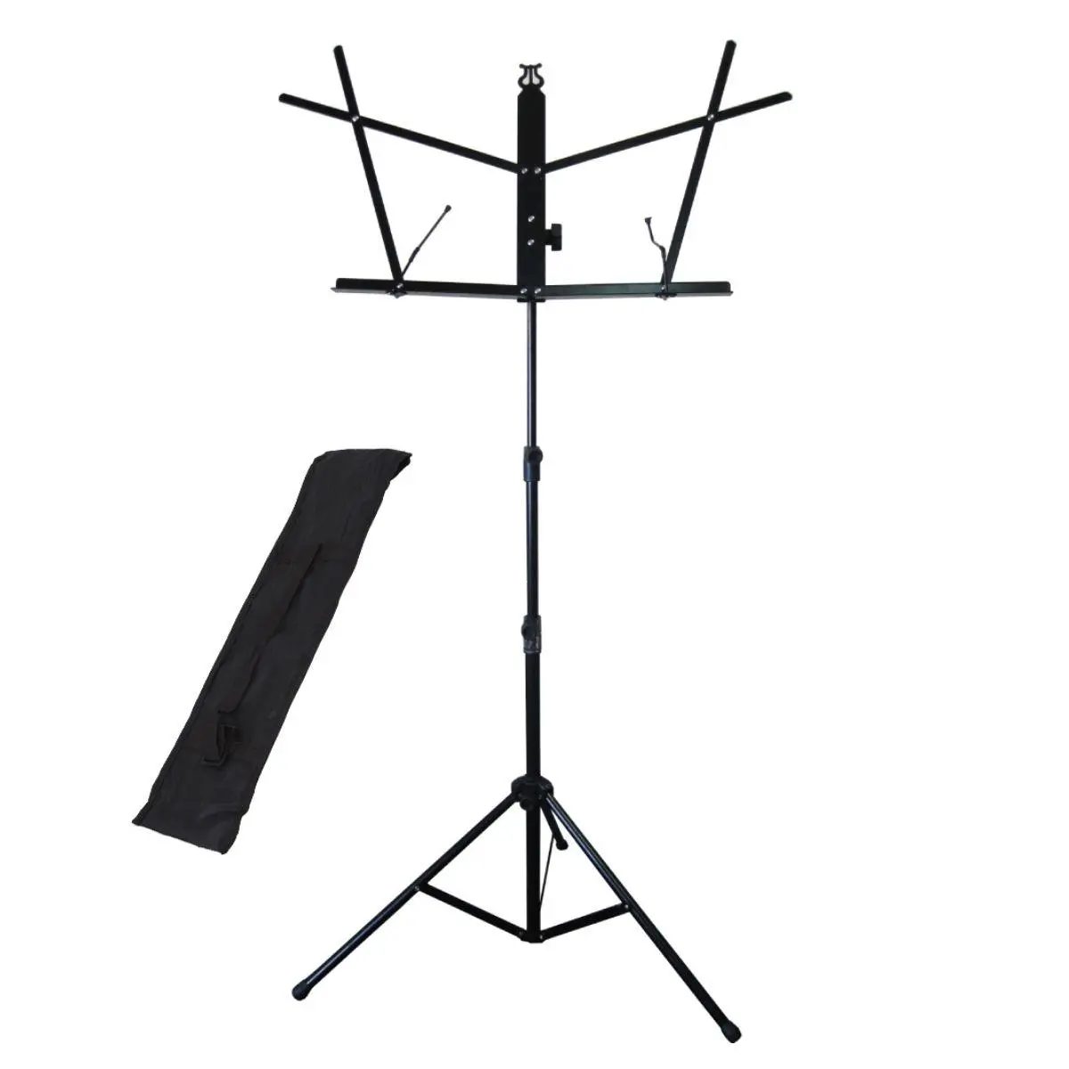Estante dobrável para partitura S1 York preta com bag