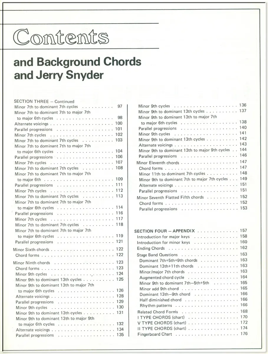 Jazz Guitar - Rhythm And Background Chords