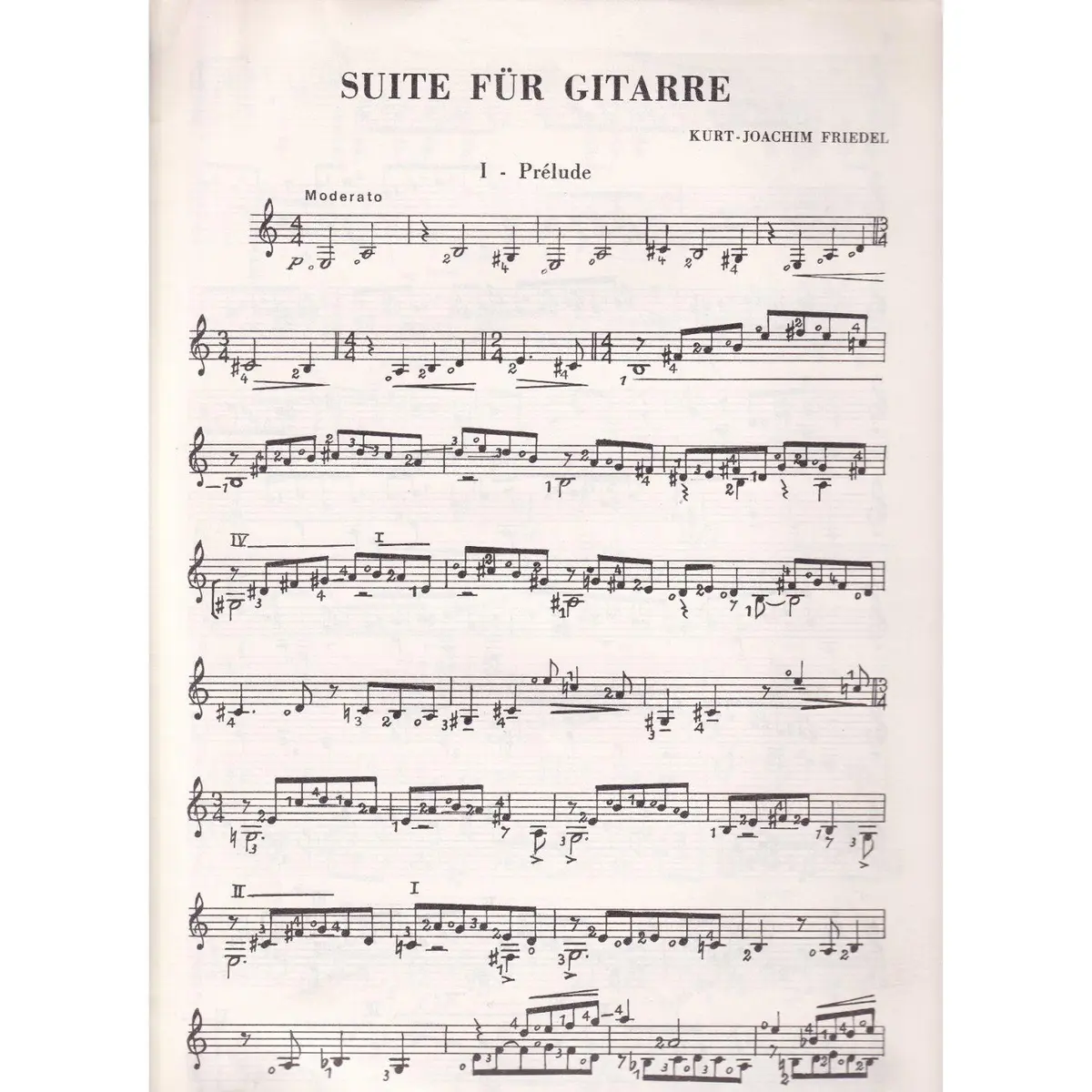 Suite Fur Guitarre