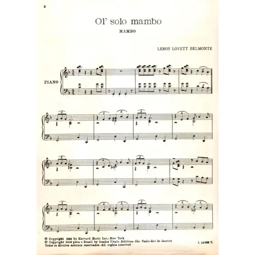 Ol` Solo Mambo  - Mambo