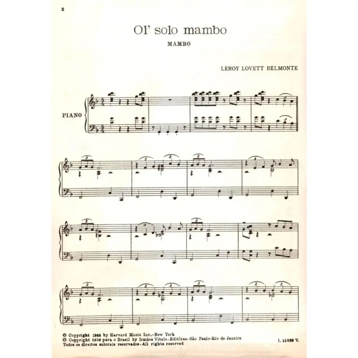 Ol` Solo Mambo  - Mambo