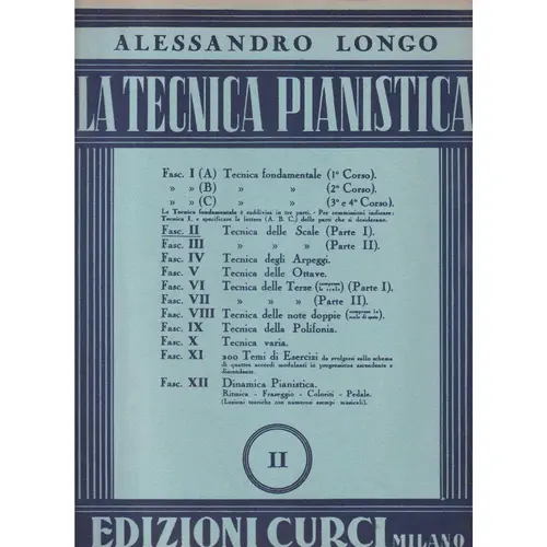 La Tecnica Pianistica - Vol.02 - Tecnica delle escale ( parte I )