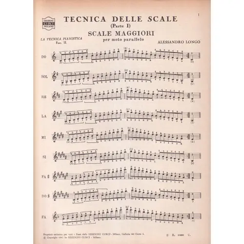 La Tecnica Pianistica - Vol.02 - Tecnica delle escale ( parte I )