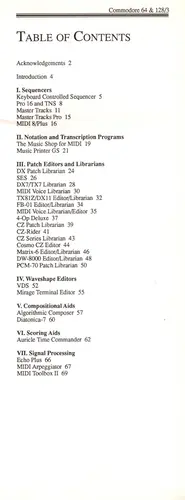 Compact Guide Do Midi Software For The Commodore 6