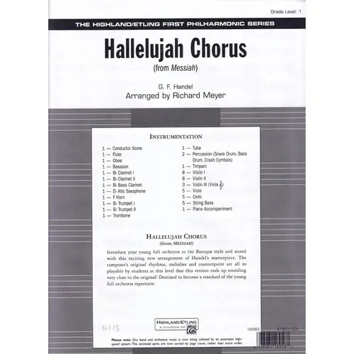 Hallelujah Chorus (from Messiah) - full score