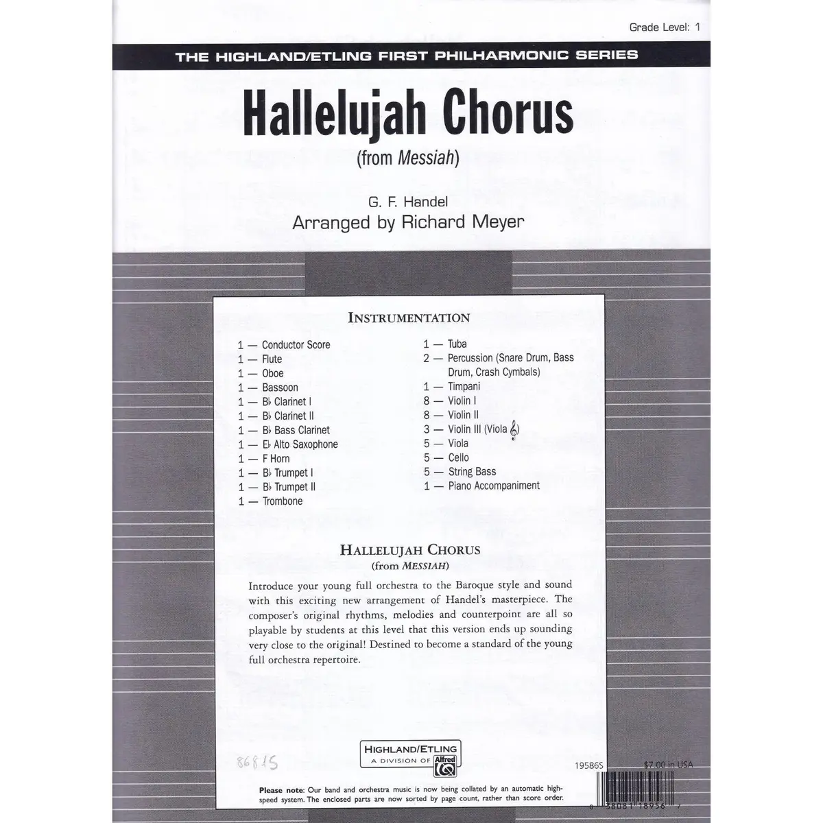 Hallelujah Chorus (from Messiah) - full score