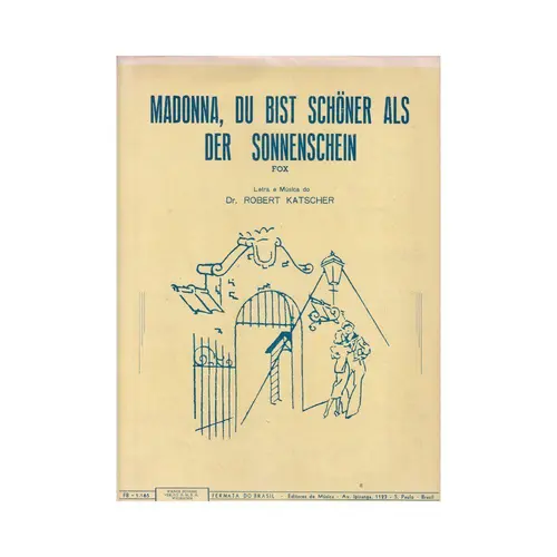 Madonna, du bist schoner als der Sonnenschein - fox - canto e piano