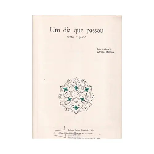 Um dia que passou - canto e piano