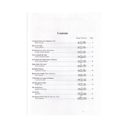 Songs for Bass in a comfortable range