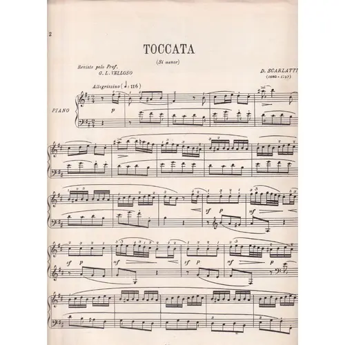 Toccata para piano (edição antiga)