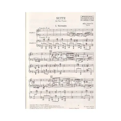 Suite op. 4b dois pianos