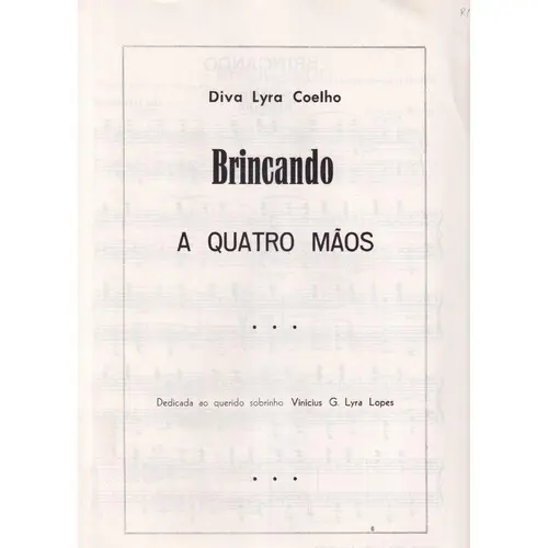 Brincando (Piano a Quatro Mãos)