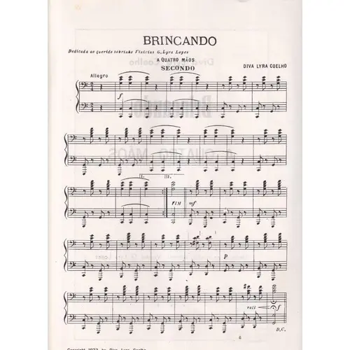 Brincando (Piano a Quatro Mãos)