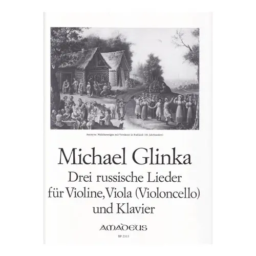 3 Russian Songs for violin, viola ou violoncelo e piano