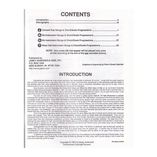 Ja058 - Unforgettable  - Jamey Aebersold Jazz
