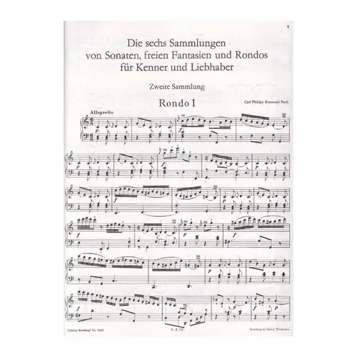 Second collection: Three sonatas and three rondos Wq 56