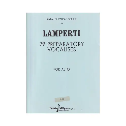 29 Preparatory Vocalises for  alto