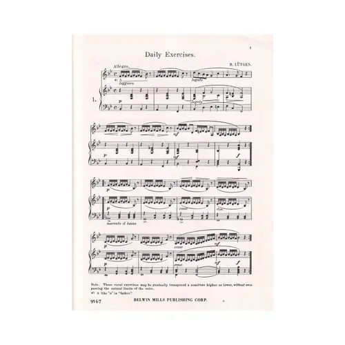 Vocalises for low voice vol. 1
