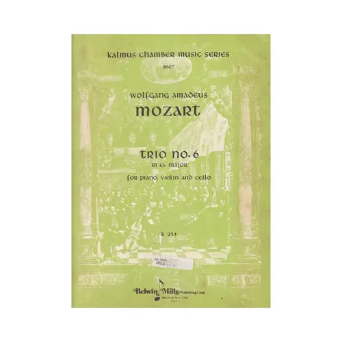 Trio n. 6 in Eb major for piano, violin and cello - KV 254