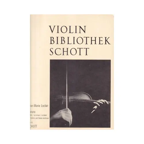 Sonate a moll fur violine und basso continuo
