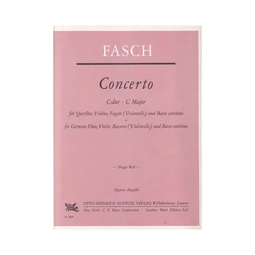 Concerto C dur fur querflote, violine, fagott und basso continuo
