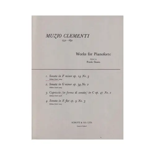 Sonata in F minor op. 14 n.3 para piano