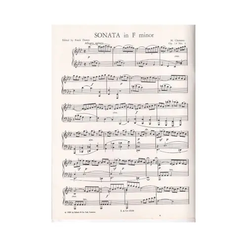 Sonata in F minor op. 14 n.3 para piano