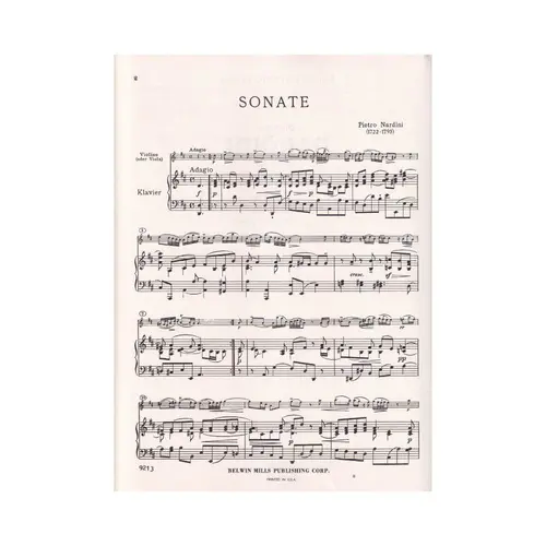 Sonata in D major for violin and piano