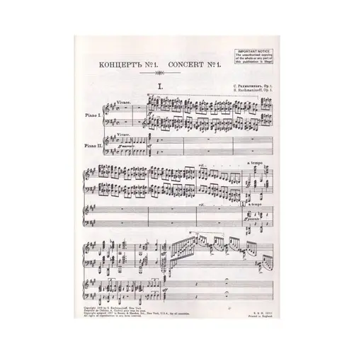 Concerto n. 1 op. 1  two pianos
