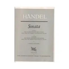 Sonata G moll fur alt-blockflote und guitarre und viola da gamba