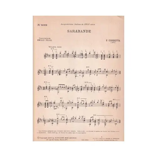 Sarabande (Pujol 1023)