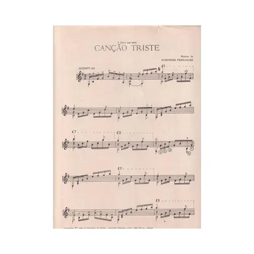 Canção Triste para violão