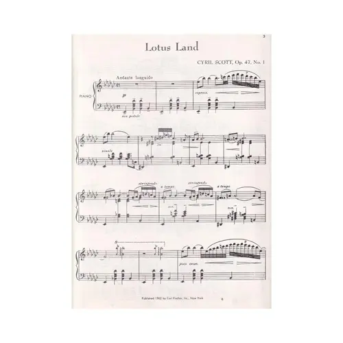 Lotus Land for piano op. 47 n.1