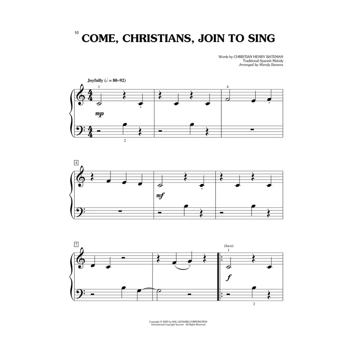 Easy hymn solos – level 1