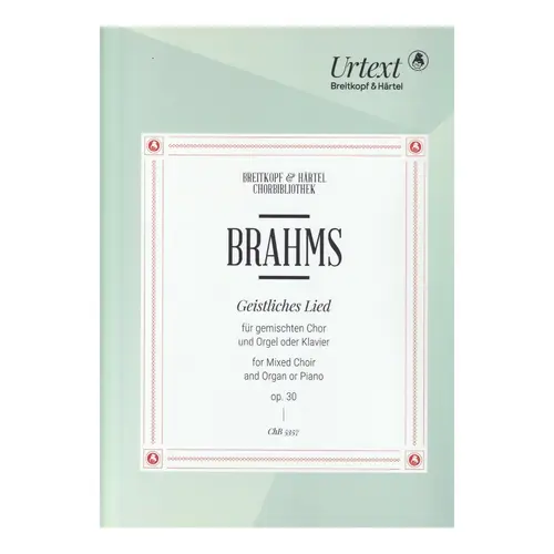 Geistliches Lied Op. 30 - choral score (kit 5 unidades)